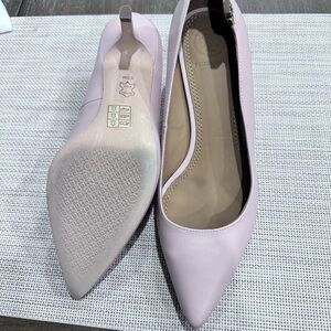 Elegant Pink Leather Women's Shoes
